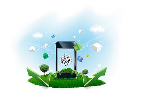 بکگراند کارت ویزیت فروشگاه موبایل psd