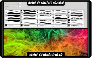 براش خطوط و نقطه های با کیفیت گرافیکی