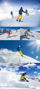 مجموعه 5 عکس اسکی روی برف 7000x4667