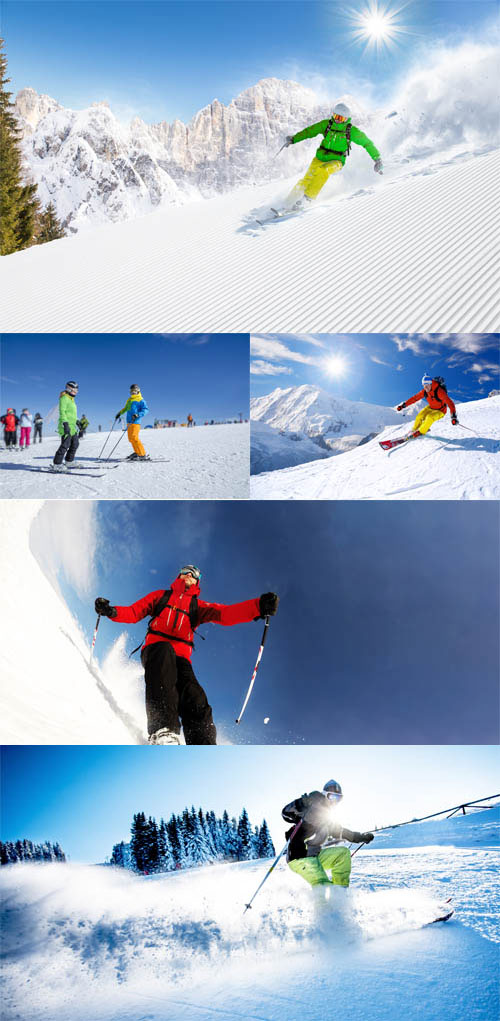 دانلود مجموعه عکس اسکی روی برف 8000x5340