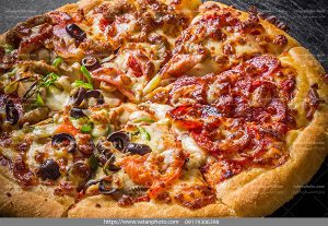عکس پیتزا تنوری سبزیجات