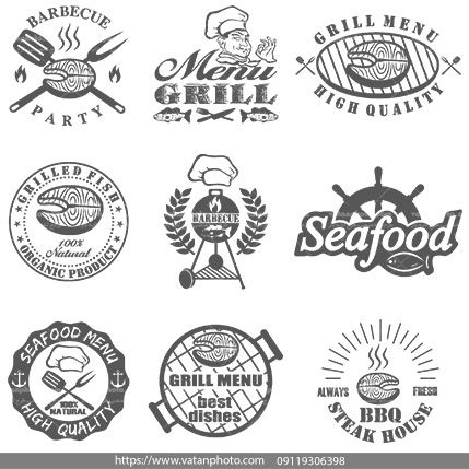 لوگو رستوران غذای دریایی