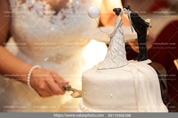 عکس کیک عروس و داماد