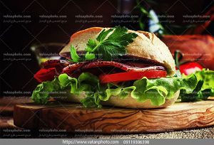 عکس ساندویچ سبزیجات
