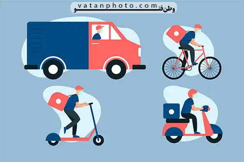 وکتور پستچی در چهار وسیله مختلف