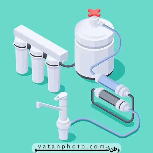 وکتور دستگاه فیلتر آب