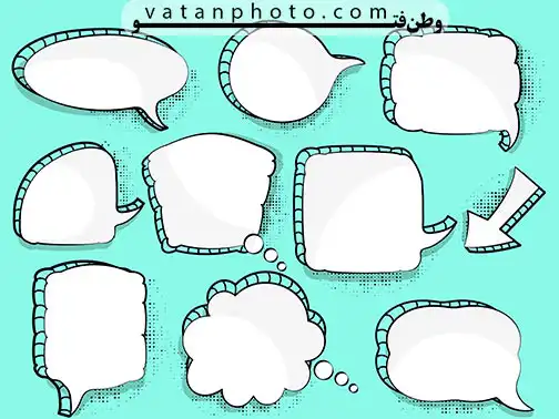 مجموعه وکتور ابر گفتکوی همراه استروک