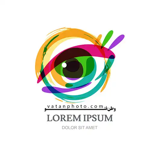 وکتور آیکن فانتزی چشم رنگی