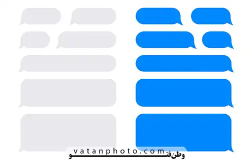 وکتور گرافیکی ابر گفتگوی پیام رسان