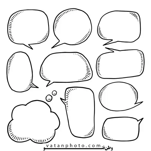 10 وکتور گرافیکی ابر گفتگوی