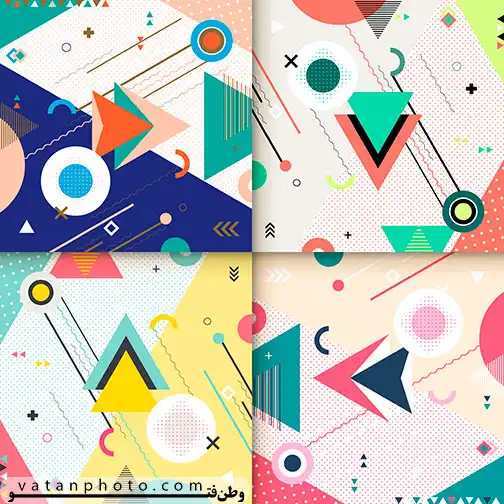 4 وکتور پس زمینه انتزاعی