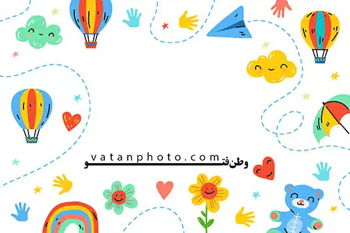 وکتور بک گراند کارتونی مخصوص کودکان